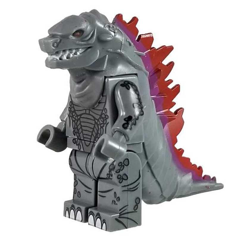 Godzilla Gray Kaiju Lego Minifigures Custom Toys - DelsBricks Minifigures