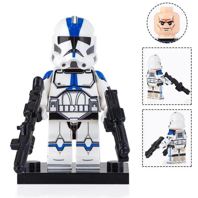 501st Legion Clone Trooper Star Wars Lego Minifigures Custom Toys - DelsBricks Minifigures