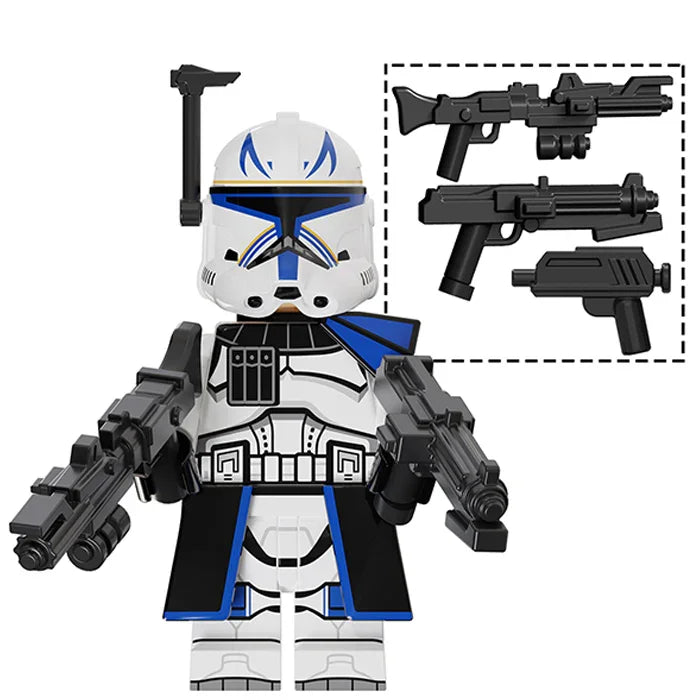 Captain Rex Phase 2 Clone Trooper Star Wars Lego Minifigures Custom Toys - DelsBricks Minifigures
