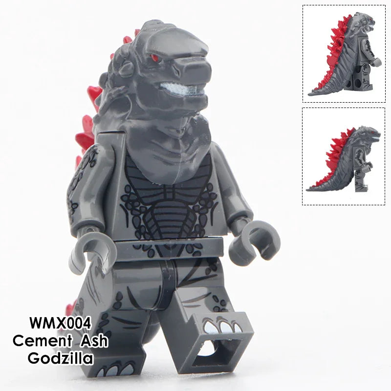 Godzilla Gray Kaiju Lego Minifigures Custom Toys - DelsBricks Minifigures