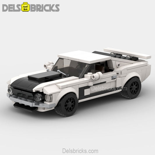 Mustang Boss 302 Classic Muscle Car Lego Minifigures Custom Building Block Toys