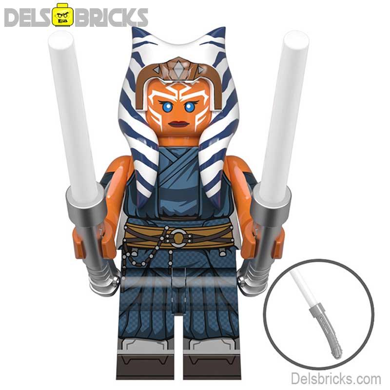 Ahsoka Tano from The Mandalorian Lego Star Wars Minifigures custom Toys 5 - DelsBricks MinifiguresLego Star Wars MinifiguresDelsBricks MinifiguresDelsbricks.com