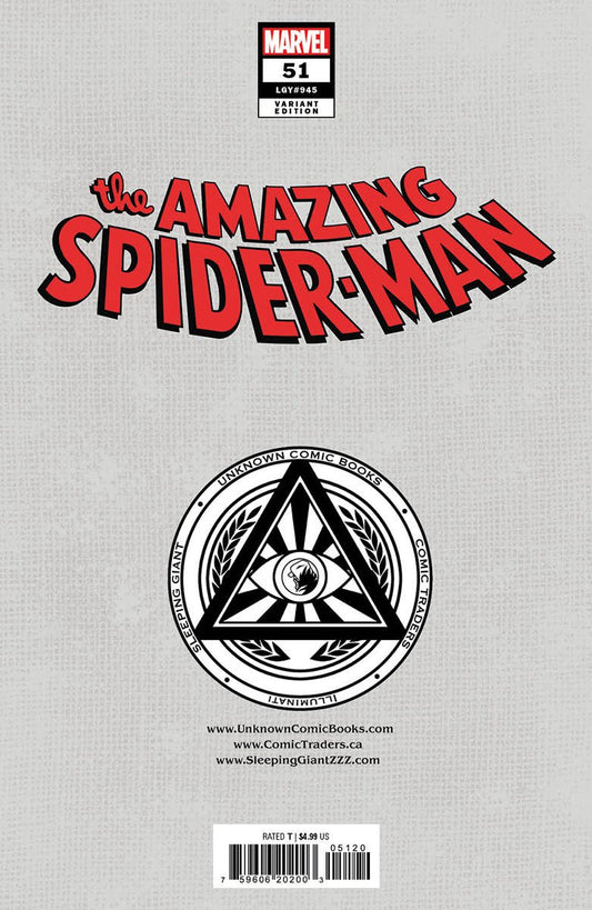 Amazing Spider - Man 51 Unknown Comics Gerald Parel Exclusive Virgin Var (06/05/2024) - DelsBricks Toys & CollectiblesCOMIC BOOKDelsBricks Toys & CollectiblesUnknown Comic Books