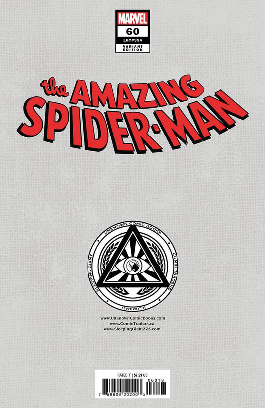 Amazing Spider - Man 60 Unknown Comics Gabriele Dell'Otto Exclusive Virgin Var (10/30/2024) - DelsBricks Toys & CollectiblesCOMIC BOOKDelsBricks Toys & CollectiblesUnknown Comic Books