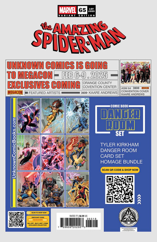 Amazing Spider - Man 65 Unknown Comics Mateus Manhanini Exclusive Var (01/08/2025) - DelsBricks Toys & CollectiblesCOMIC BOOKDelsBricks Toys & CollectiblesUnknown Comic Books