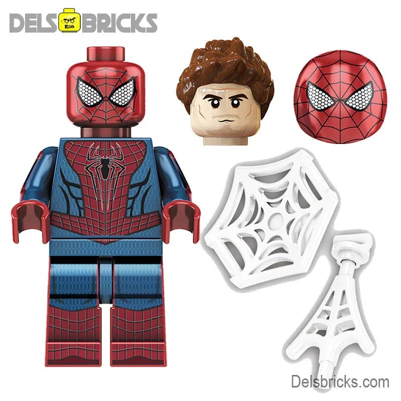 Amazing Spider - Man Andrew Garfield Lego Marvel Minifigures - DelsBricks MinifiguresSpiderman Lego MinifiguresDelsBricks MinifiguresDelsbricks.com