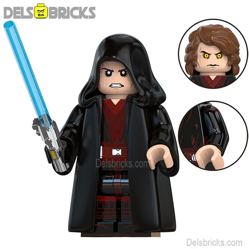 Anakin Skywalker Lego Star Wars Minifigures custom Toys New4 - DelsBricks MinifiguresLego Star Wars MinifiguresDelsBricks MinifiguresDelsbricks.com