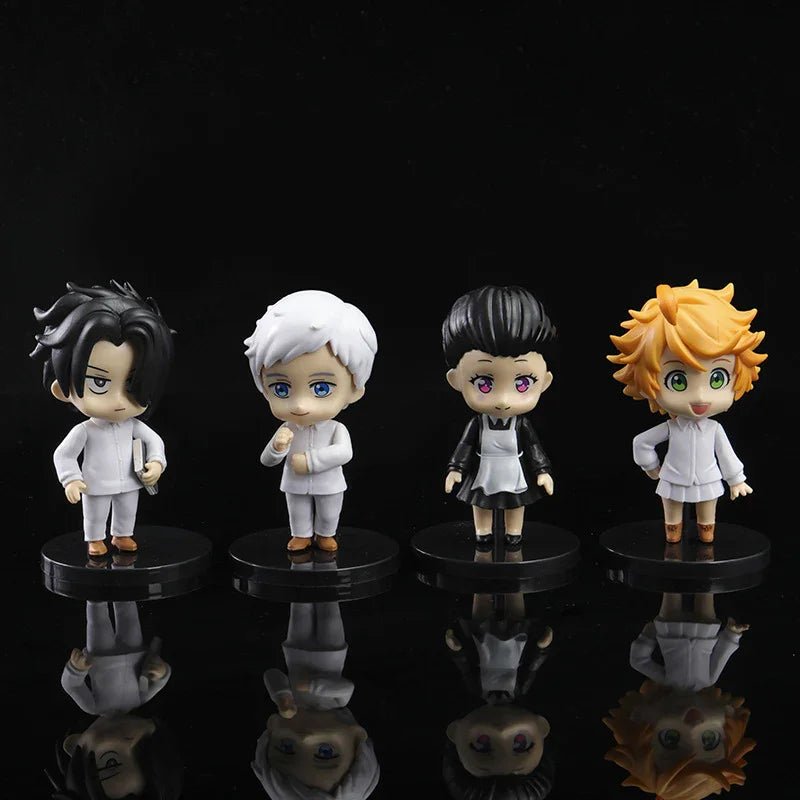 Anime The Promised Neverland PVC Toys 4 Piece Set - DelsBricks MinifiguresAction Figure DollsDelsBricks MinifiguresDelsbricks.com