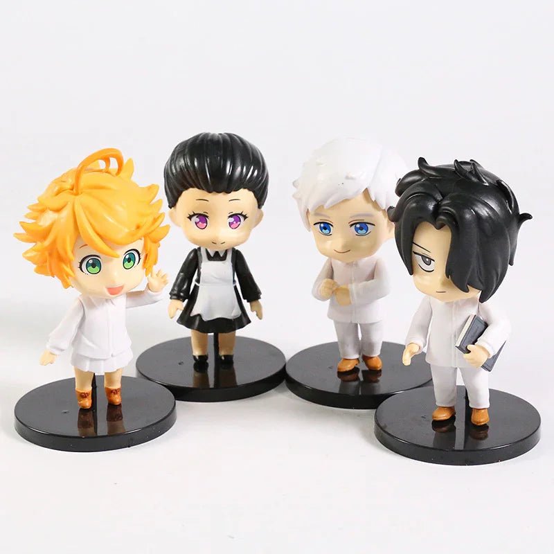 Anime The Promised Neverland PVC Toys 4 Piece Set - DelsBricks MinifiguresAction Figure DollsDelsBricks MinifiguresDelsbricks.com