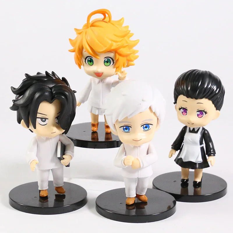 Anime The Promised Neverland PVC Toys 4 Piece Set - DelsBricks MinifiguresAction Figure DollsDelsBricks MinifiguresDelsbricks.com