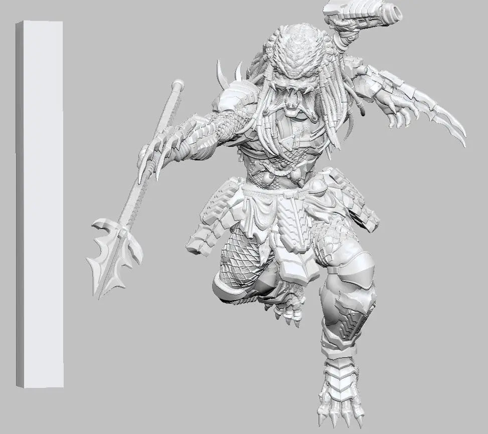 Apex Hunter by 3DArtGuy 50mm or 100m Miniature War Gaming Figure - DelsBricks Toys & CollectiblesResin Printed MiniatureDelsBricks Toys & CollectiblesMega Diamonds & Schwartzreiter Mini Forge