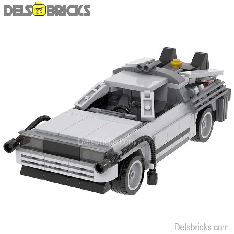 Back to the Future Car Delorean Lego Minifigures Custom Toys - DelsBricks MinifiguresMinifiguresDelsBricks MinifiguresDelsbricks