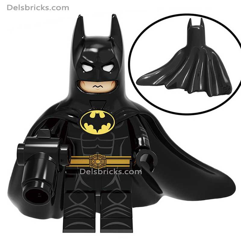 Batman Michael Keaton Lego Minifigures Custom Toys