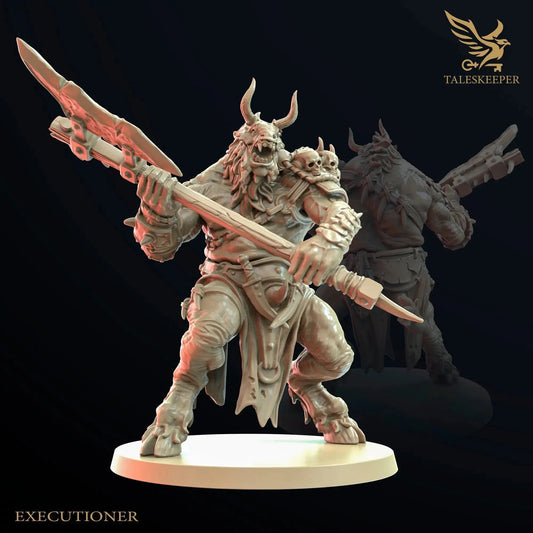 Beastman Brutes by Tales Keeper, 60mm Miniature, 28/32mm Scale, Fantasy War Gaming Figure - DelsBricks Toys & CollectiblesResin Printed MiniatureDelsBricks Toys & CollectiblesMega Diamonds & Schwartzreiter Mini Forge