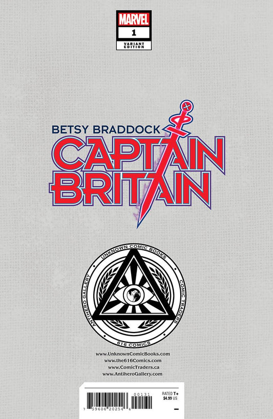 Betsy Braddock: Captain Britain 1 Unknown Comics Miguel Mercado Exclusive Vogue Var (02/22/2023) - DelsBricks Toys & CollectiblesCOMIC BOOK EXCLUSIVEDelsBricks Toys & CollectiblesUnknown Comic Books