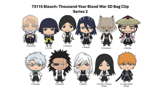 Bleach Thousand - Year Blood War 3D Foam Bag Clip, Series 2 Blind Bag - DelsBricks Toys & CollectiblesKeychainDelsBricks Toys & CollectiblesSuper Anime Store