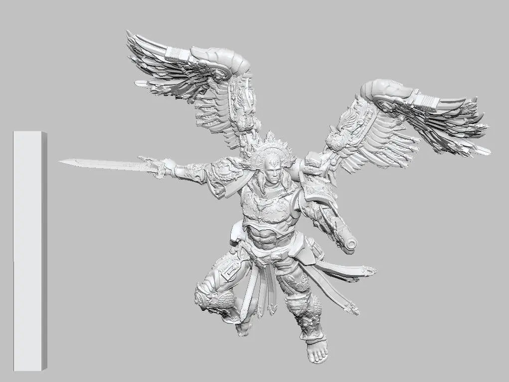 Blood Host Leader by 3DArtGuy 32mm scale, 50mm or 100mm, Miniature War Gaming Figure - DelsBricks Toys & CollectiblesResin Printed MiniatureDelsBricks Toys & CollectiblesMega Diamonds & Schwartzreiter Mini Forge