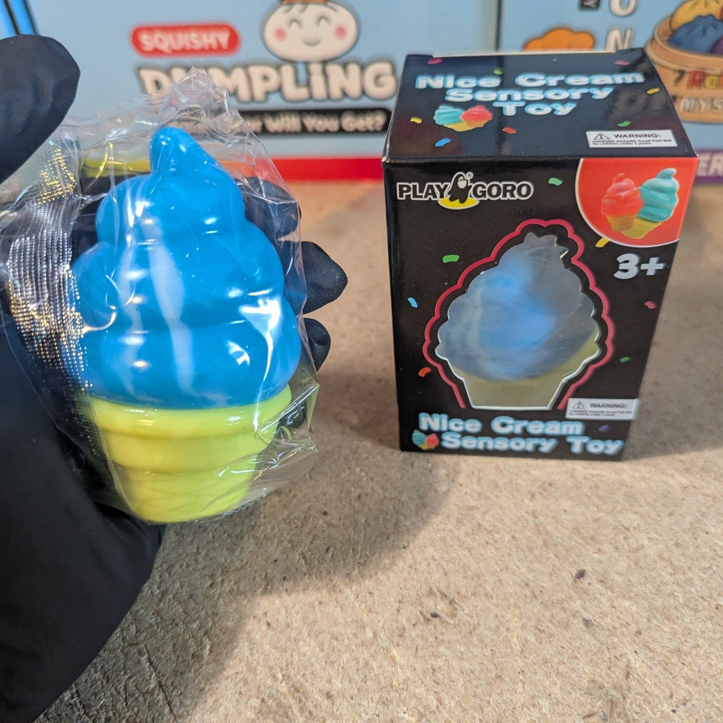 Blue Creamy Ice Cream Cone Squishy (Slow Rising Squish) - DelsBricks Toys & CollectiblesDelsBricks Toys & CollectiblesRalphie's Funhouse