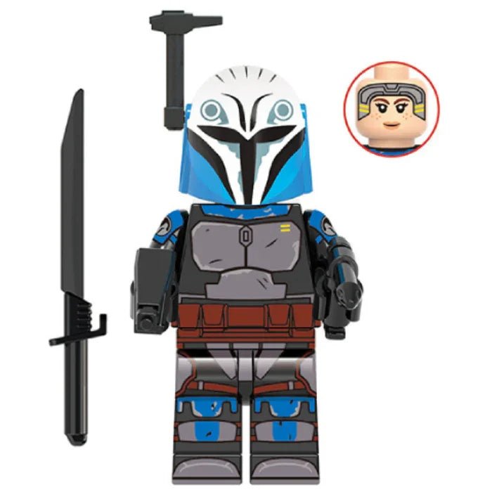 Bo Katan Kryze mandalorian Lego Star Wars Minifigures Custom Toys 1 - DelsBricks MinifiguresLego Star Wars MinifiguresDelsBricks MinifiguresDelsbricks.com