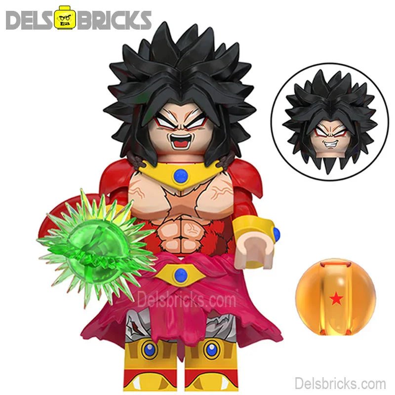 Broly Dragon Ball Z Best Lego Minifigures Custom Anime Toys Black Hair - DelsBricks MinifiguresMinifiguresDelsBricks MinifiguresDelsbricks