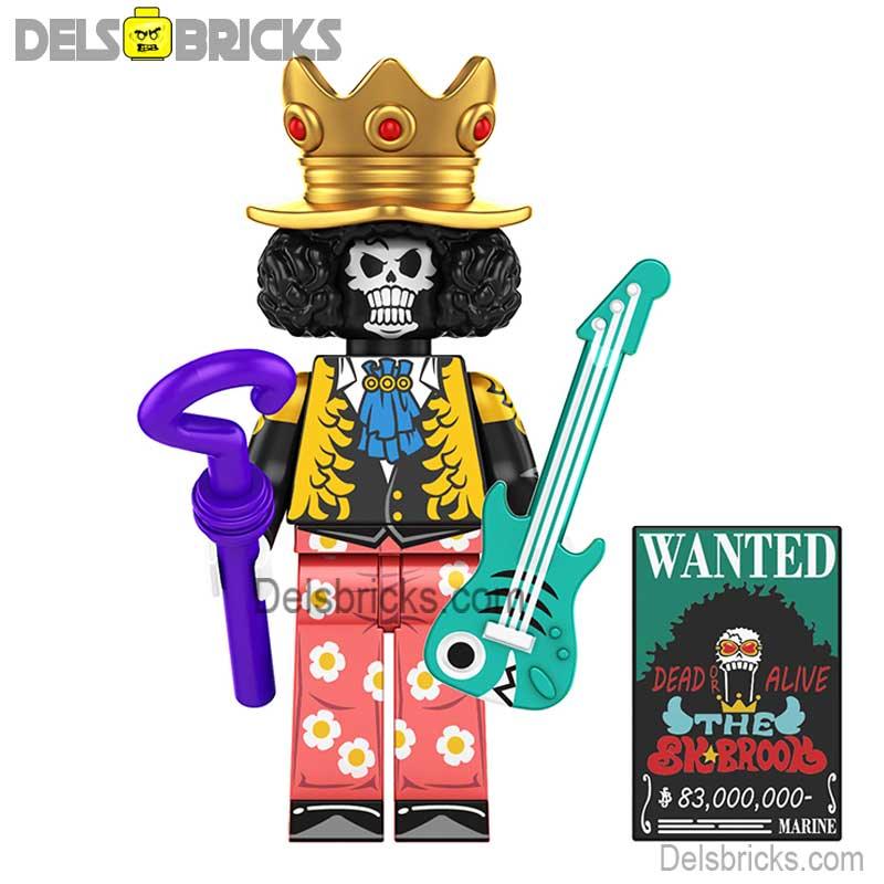 Brook from One Piece Lego Anime Minifigures Custom Toys set5 - DelsBricks MinifiguresMinifiguresDelsBricks MinifiguresDelsbricks