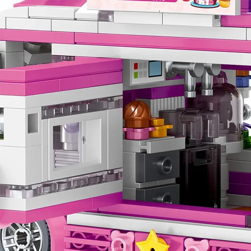 Cake Car Building Block toys Minifigures Food Trucks Fun for All over 500 Pieces - DelsBricks MinifiguresFood Truck Minifigures brick building toysDelsBricks MinifiguresDelsbricks.com