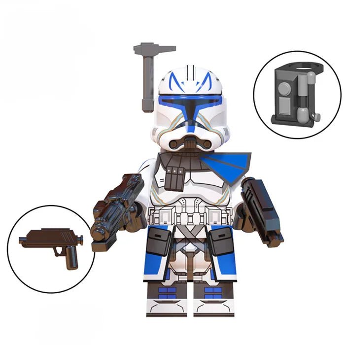 Captain Rex 501st Legion Star Wars Lego Minifigures Custom Toys - DelsBricks MinifiguresLego Star Wars MinifiguresDelsBricks MinifiguresDelsbricks.com
