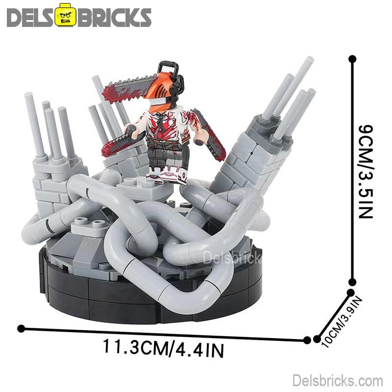 Chainsaw Man Denji & War zone Playset Lego Minifigures - DelsBricks MinifiguresMinifiguresDelsBricks MinifiguresDelsbricks