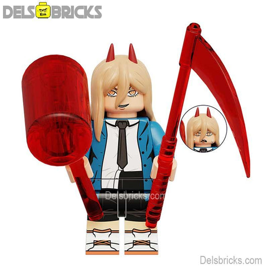 Chainsaw Man Power Lego Minifigures Anime toys - DelsBricks MinifiguresMinifiguresDelsBricks MinifiguresDelsbricks
