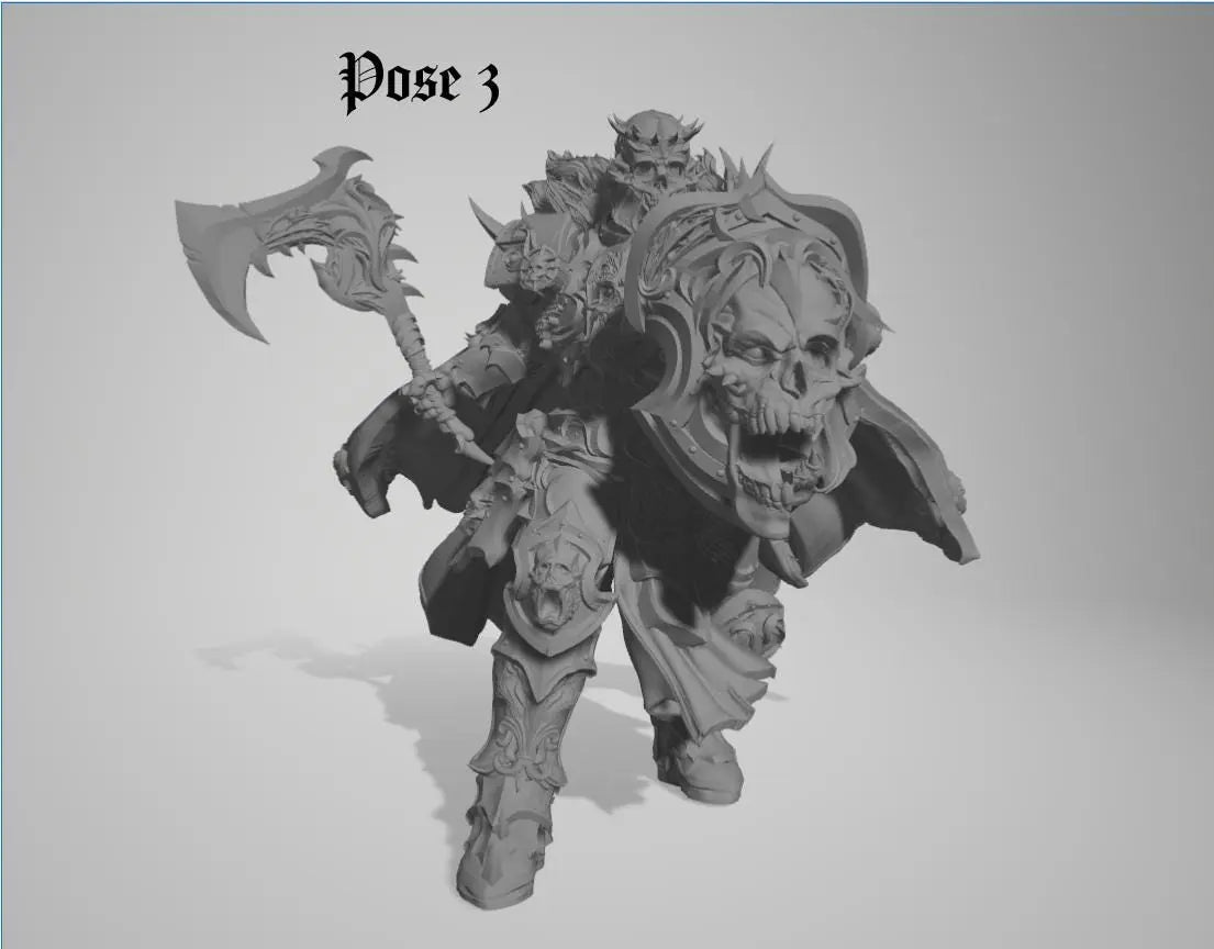 Chaos Knight by 3DArtGuy 32mm scale, 50mm, Miniature War Gaming Figure, Grim Dark, Proxy, Fantasy, Old World - DelsBricks Toys & CollectiblesResin Printed MiniatureDelsBricks Toys & CollectiblesMega Diamonds & Schwartzreiter Mini Forge