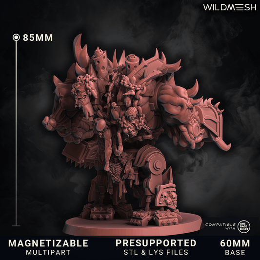 Chaos Wrath Juggernaut Multipart Set by WildMesh โ Resin Printed Grimdark Sci - Fi Mini (28/32mm) - DelsBricks Toys & CollectiblesResin Printed MiniatureDelsBricks Toys & CollectiblesMega Diamonds & Schwartzreiter Mini Forge