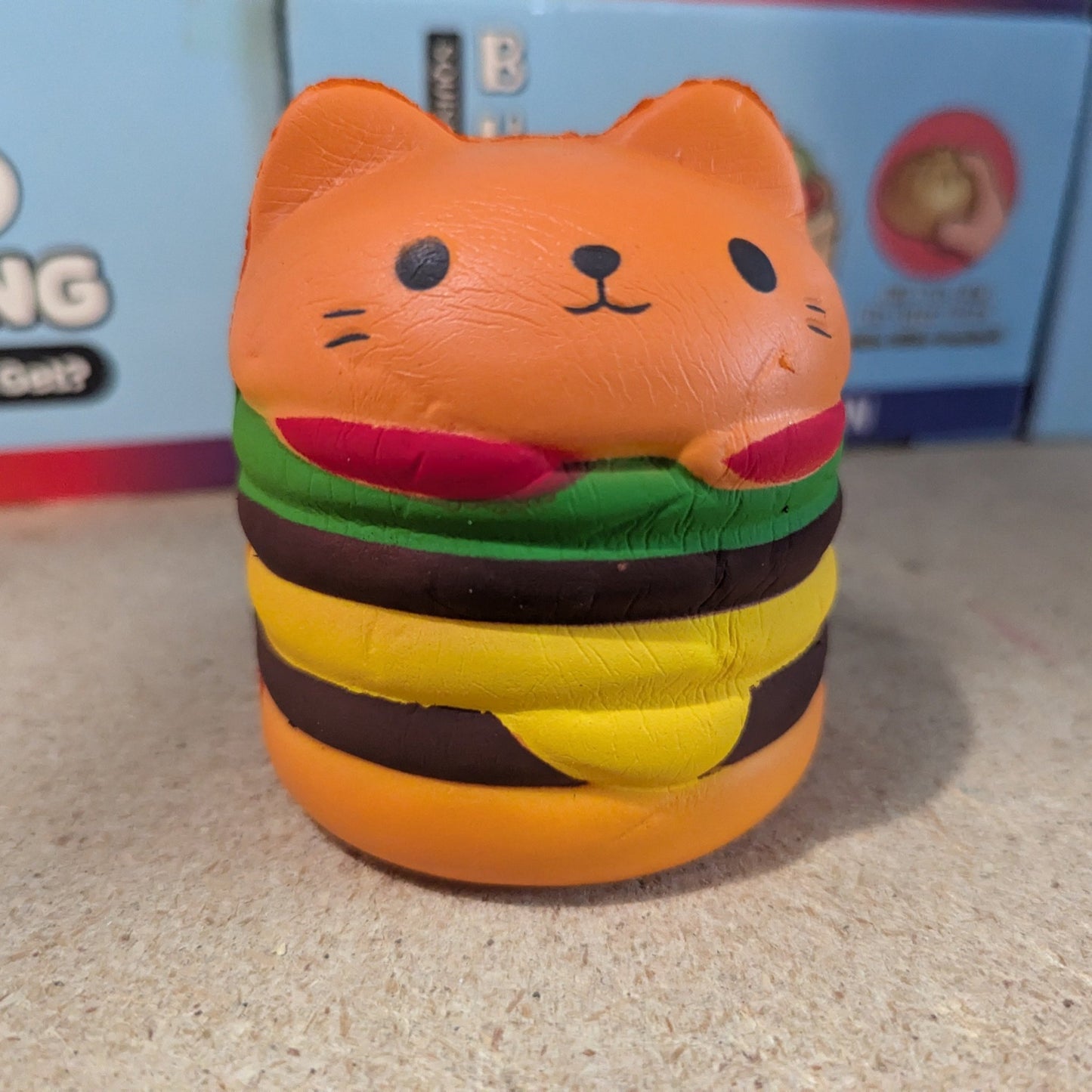 Cheeseburger Cat Squishy (Slow Foam Squish) - DelsBricks Toys & CollectiblesDelsBricks Toys & CollectiblesRalphie's Funhouse