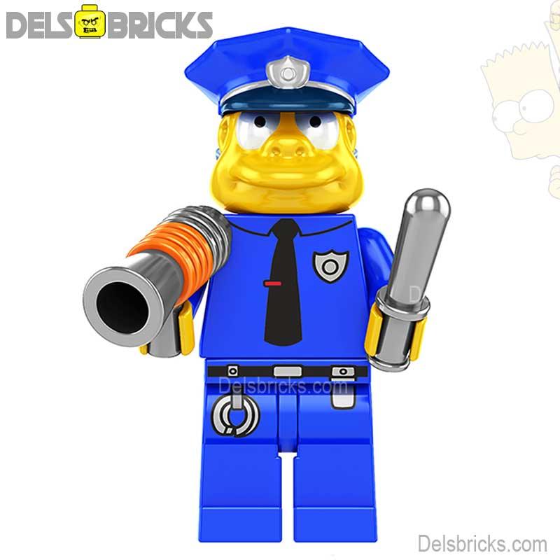 Chief Wiggum | The Simpsons Lego Minifigures Custom toys - DelsBricks MinifiguresMinifiguresDelsBricks MinifiguresDelsbricks