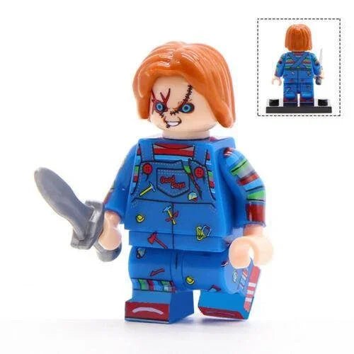 Chucky Child's Play Lego Minifigures Custom Horror Toys 1 - DelsBricks MinifiguresLego Horror MinifiguresDelsBricks MinifiguresDelsbricks.com