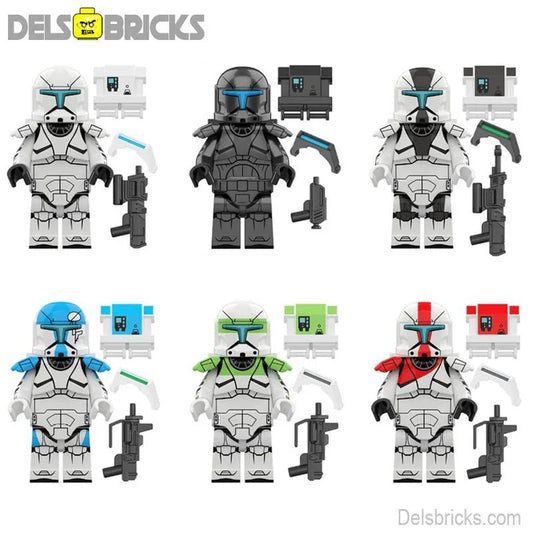 Clone Commandos Set of 6 Lego Star Wars Minifigures Custom Toys - DelsBricks MinifiguresLego Star Wars MinifiguresDelsBricks MinifiguresDelsbricks.com