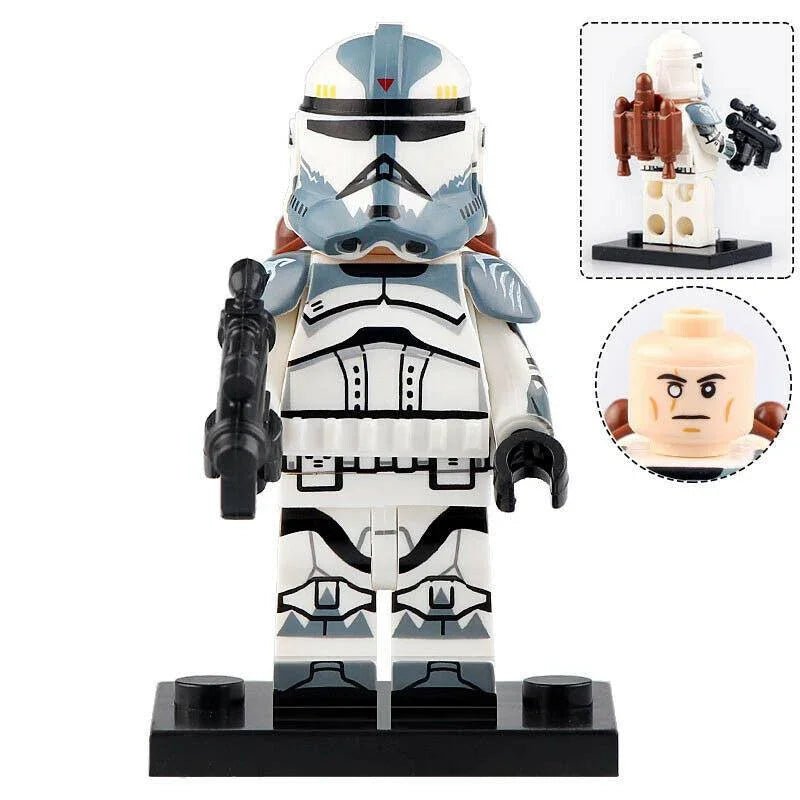 Commander Wolffe Clone trooper Lego Minifigures Custom Toys - DelsBricks MinifiguresLego Star Wars MinifiguresDelsBricks MinifiguresDelsbricks.com