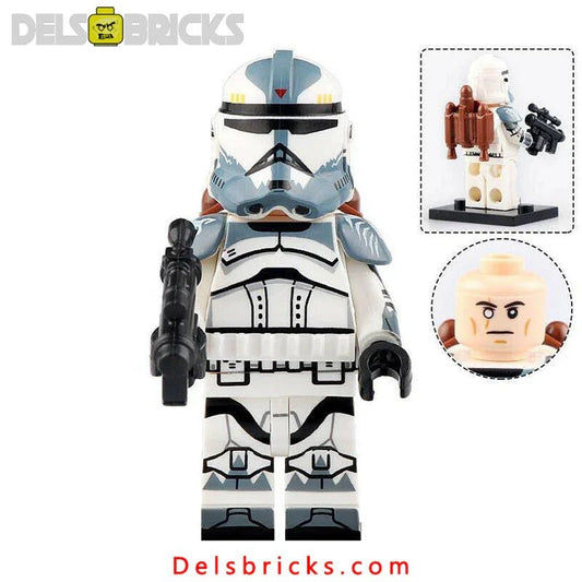 Commander Wolffe Clone trooper Lego Minifigures Custom Toys - DelsBricks MinifiguresLego Star Wars MinifiguresDelsBricks MinifiguresDelsbricks.com