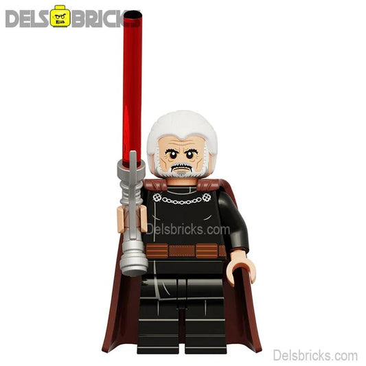 Count Dooku (Film Version) Lego Minifigures New Custom Toys 3 - DelsBricks MinifiguresLego Star Wars MinifiguresDelsBricks MinifiguresDelsbricks.com