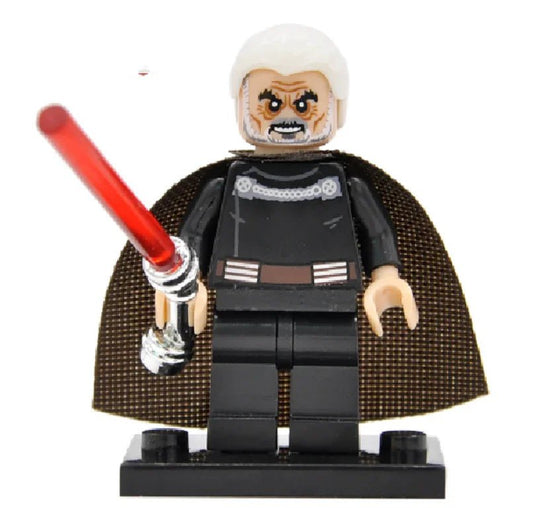 Count Dooku (Film Version) Lego Star Wars Minifigures Custom Toys 1 - DelsBricks MinifiguresLego Star Wars MinifiguresDelsBricks MinifiguresDelsbricks.com