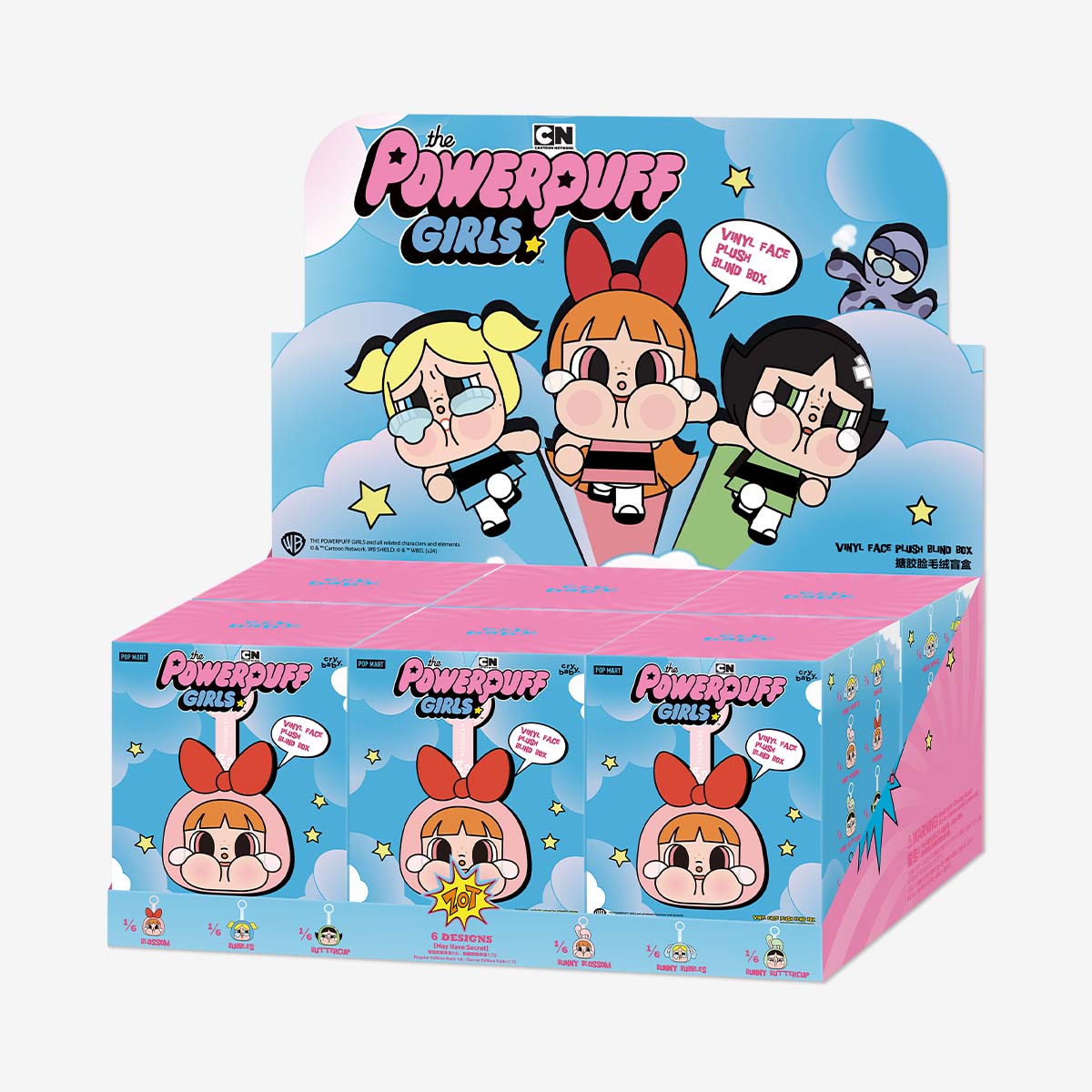CRYBABY × Powerpuff Girls Series - Vinyl Face Plush Blind Box (1 Blind Box) - DelsBricks Toys & CollectiblesFigureDelsBricks Toys & CollectiblesSuper Anime Store