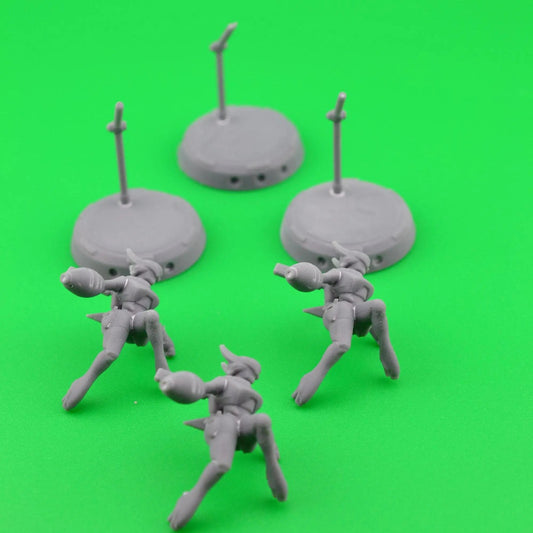 CYBERBABE MOMMO by Papsikels 32mm scale miniature, Includes base and stand, For any sci - fi or OPR table top games - DelsBricks Toys & CollectiblesResin Printed MiniatureDelsBricks Toys & CollectiblesMega Diamonds & Schwartzreiter Mini Forge