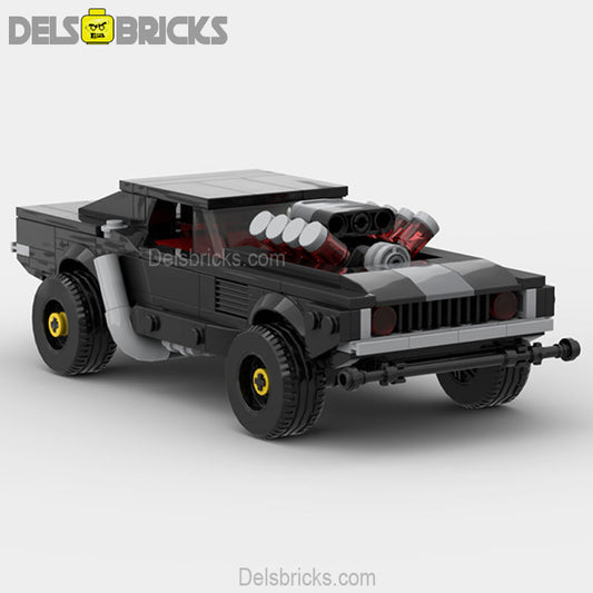 Cyberpunk Dodge Muscle Car Lego Minifigures Custom Building Block Toys