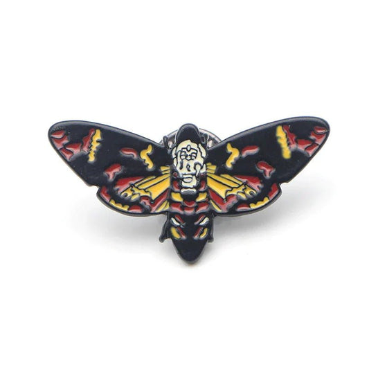 Deaths Head Moth Silence of the Lambs Enamel Pins Near Me - DelsBricks MinifiguresEnamel Pins Copper Lapel fashion PinsDelsBricks MinifiguresDelsbricks.com