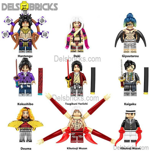Demon Slayer Set of 9 Anime Lego Minifigures Custom Toys S3 - DelsBricks MinifiguresMinifiguresDelsBricks MinifiguresDelsbricks