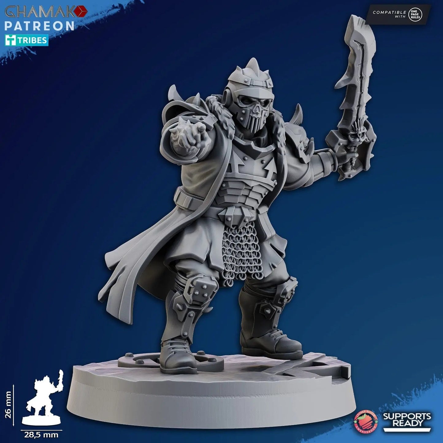 Dictator Squad by Ghamak - 5 - Unit Resin Printed Sci - Fi Command (26mm) - DelsBricks Toys & CollectiblesResin Printed MiniatureDelsBricks Toys & CollectiblesMega Diamonds & Schwartzreiter Mini Forge