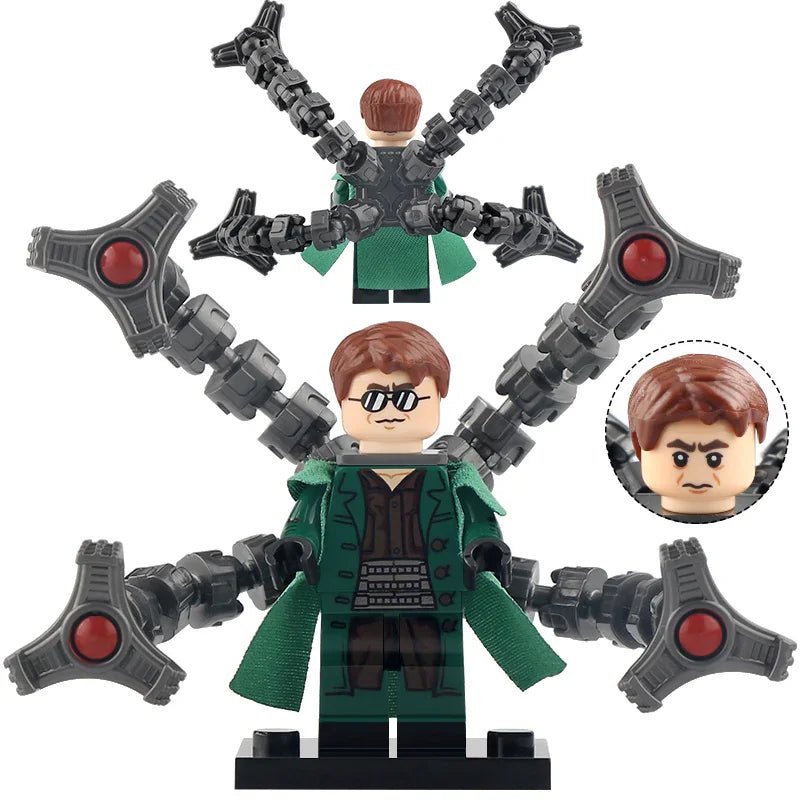 Doctor Octopus (Doc OC) from Spider - Man Lego Minifigures Custom Toys - DelsBricks MinifiguresSpiderman Lego MinifiguresDelsBricks MinifiguresDelsbricks.com