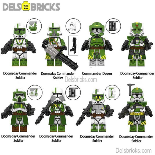 Doom's Unit Doomsday Quad Clone troopers Set of 8 | Lego Minifigures Custom Toys - DelsBricks MinifiguresLego Star Wars MinifiguresDelsBricks MinifiguresDelsbricks.com