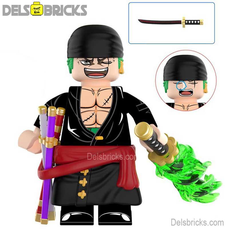 Roronoa Zoro from One Piece Lego Anime Minifigures Custom Toys 9 - DelsBricks Minifigures