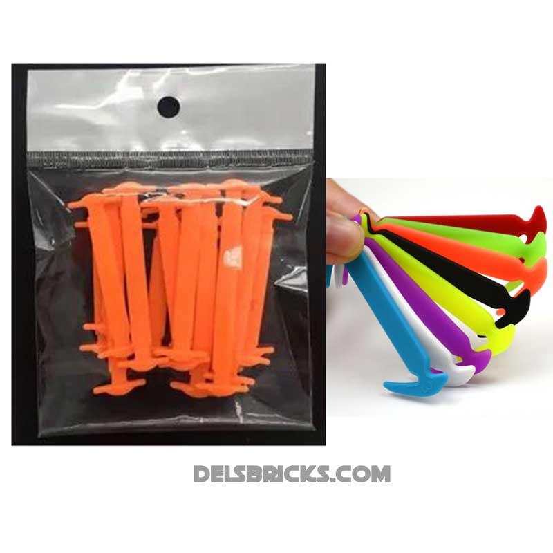 Easy No Tie Shoelaces - DelsBricks Minifiguressilicone shoe lacesDelsBricks MinifiguresDelsBricks