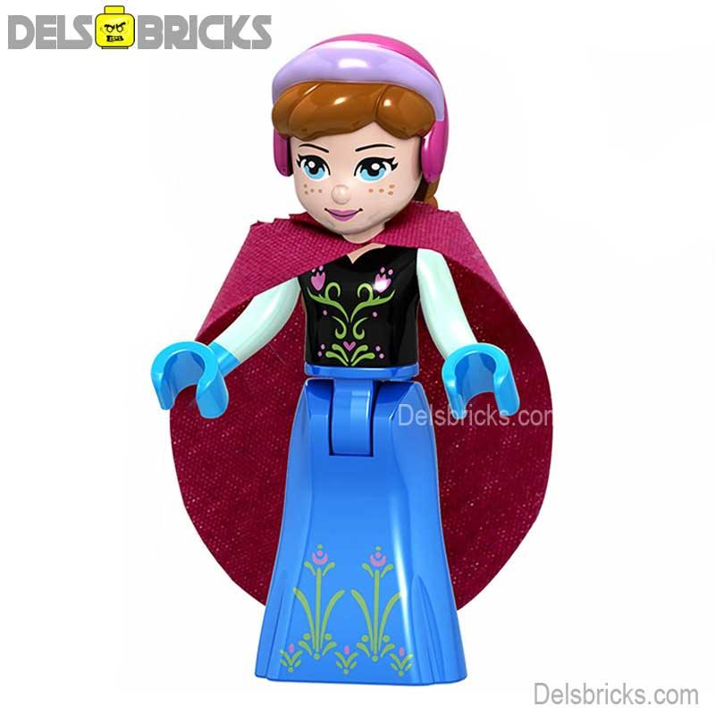 Anna from Disney's Frozen | Lego Minifigures Custom Toys 2 - DelsBricks Minifigures